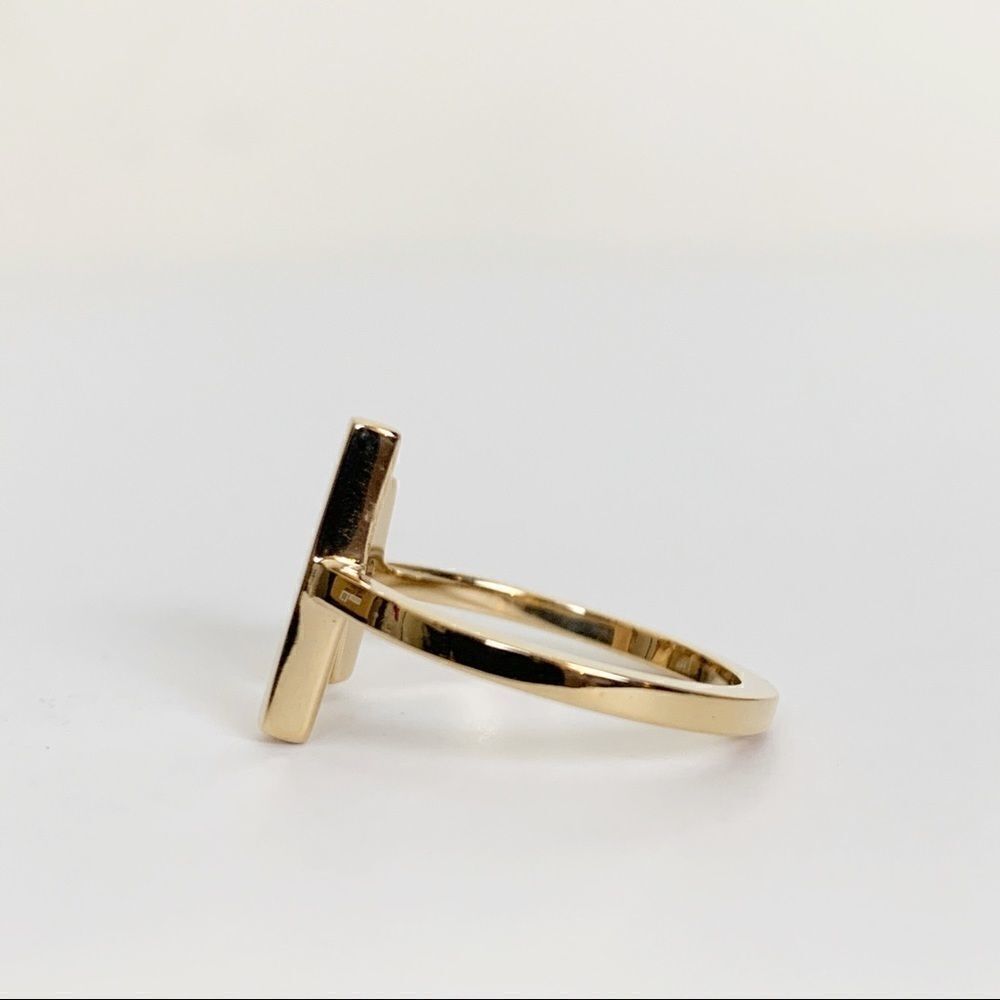 Natural Bronze Adjustable Parallel Bar Ring - Picture 2 of 3
